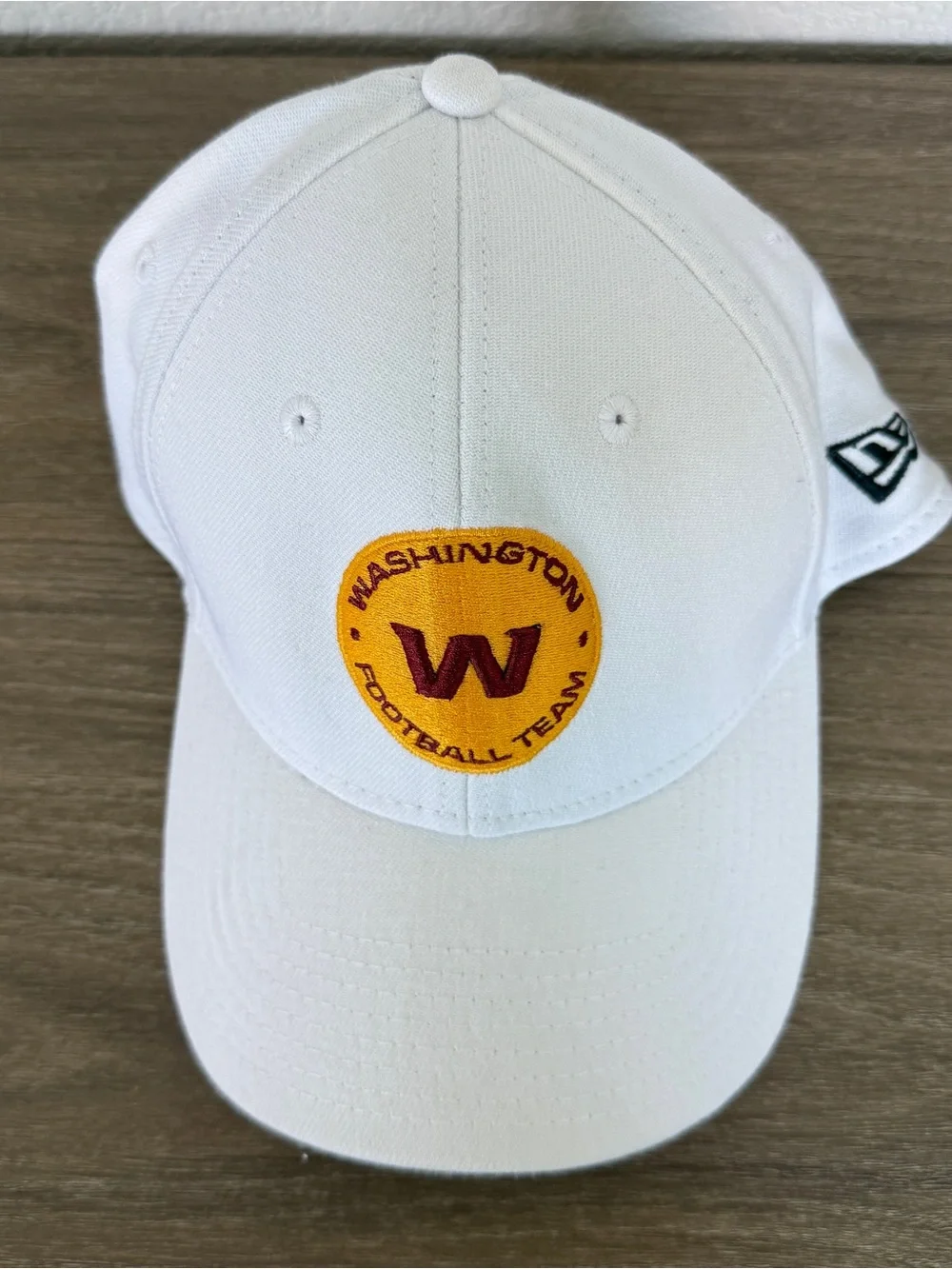 Washington Football Team New Era 39THIRTY Fitted Hat White NFL Stretch Fit S/M